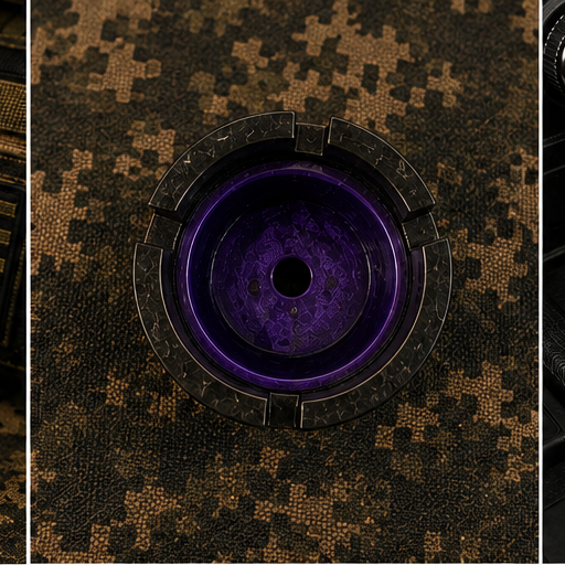 Black & Purple Epoxy Car Cup Holder Ashtray