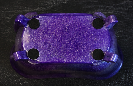 Purple Epoxy Clawfoot Bathtub Soap Dish