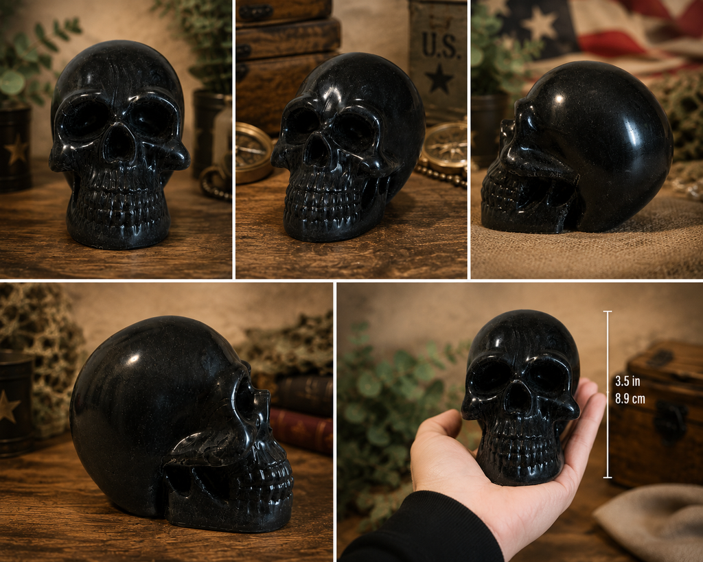 Resin Skull Figurine