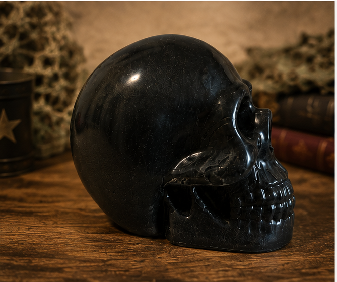 Resin Skull Figurine