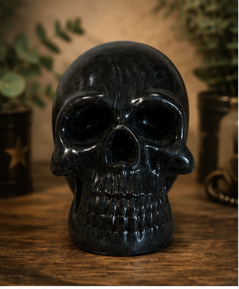 Resin Skull Figurine