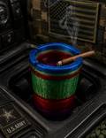 Handcrafted Epoxy Car Cup Holder Ashtray