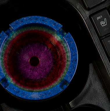 Handcrafted Epoxy Car Cup Holder Ashtray